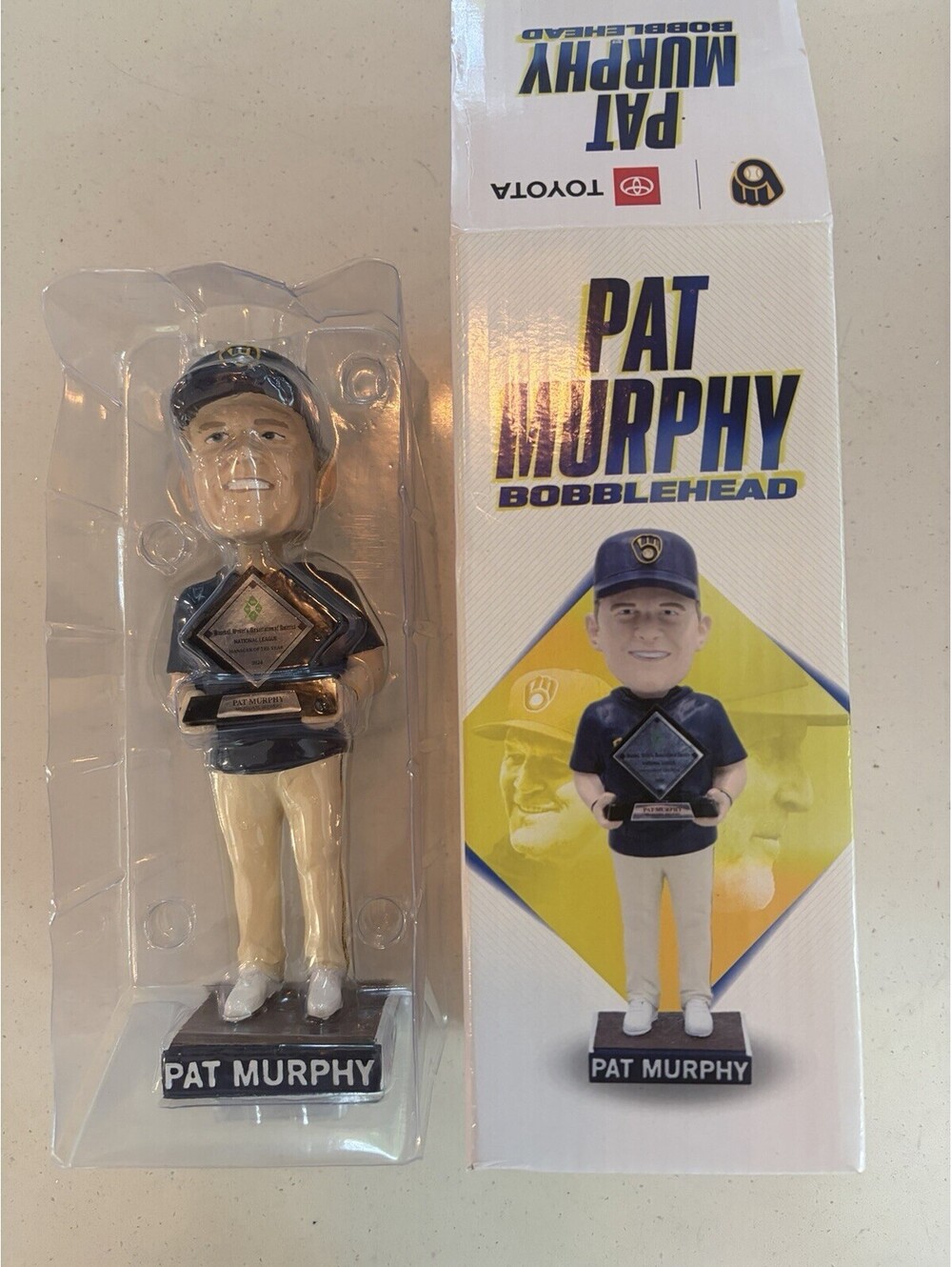Pat Murphy - Milwaukee Brewers Bobblehead MLB 2025 Stadium Giveaway -(NEW)